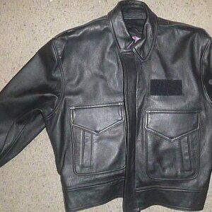 Men's Leather Airlines Jacket Go Jet